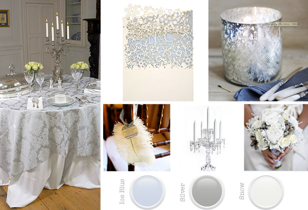 Charlotte Hewson envisaged a table laid with ice blue linens 