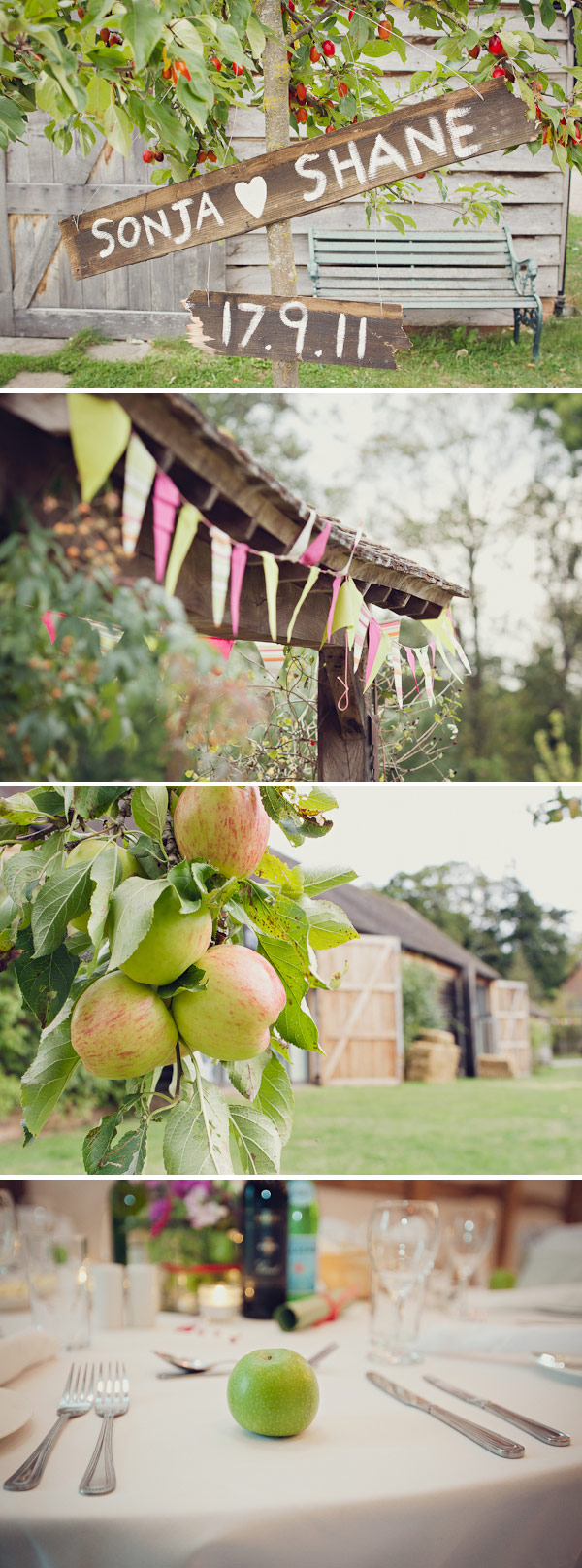 A Raspberry Red And Apple Green Wedding