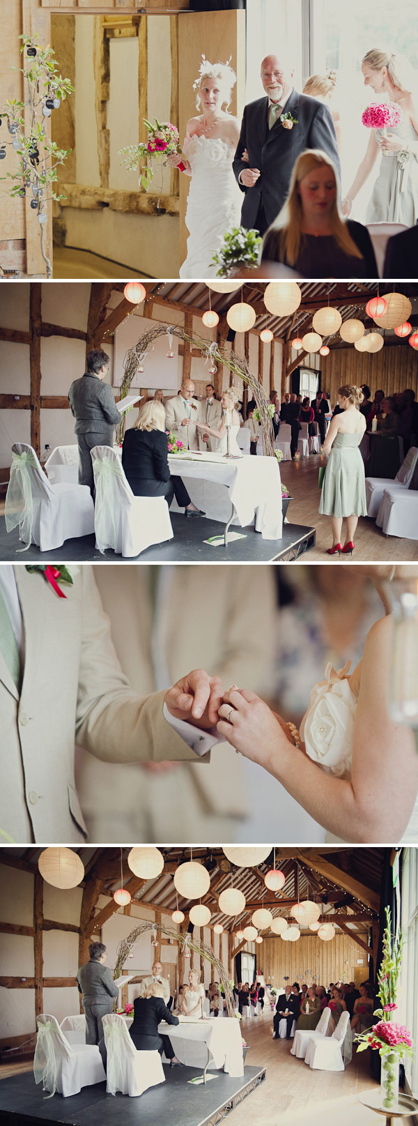 A Raspberry Red And Apple Green Wedding