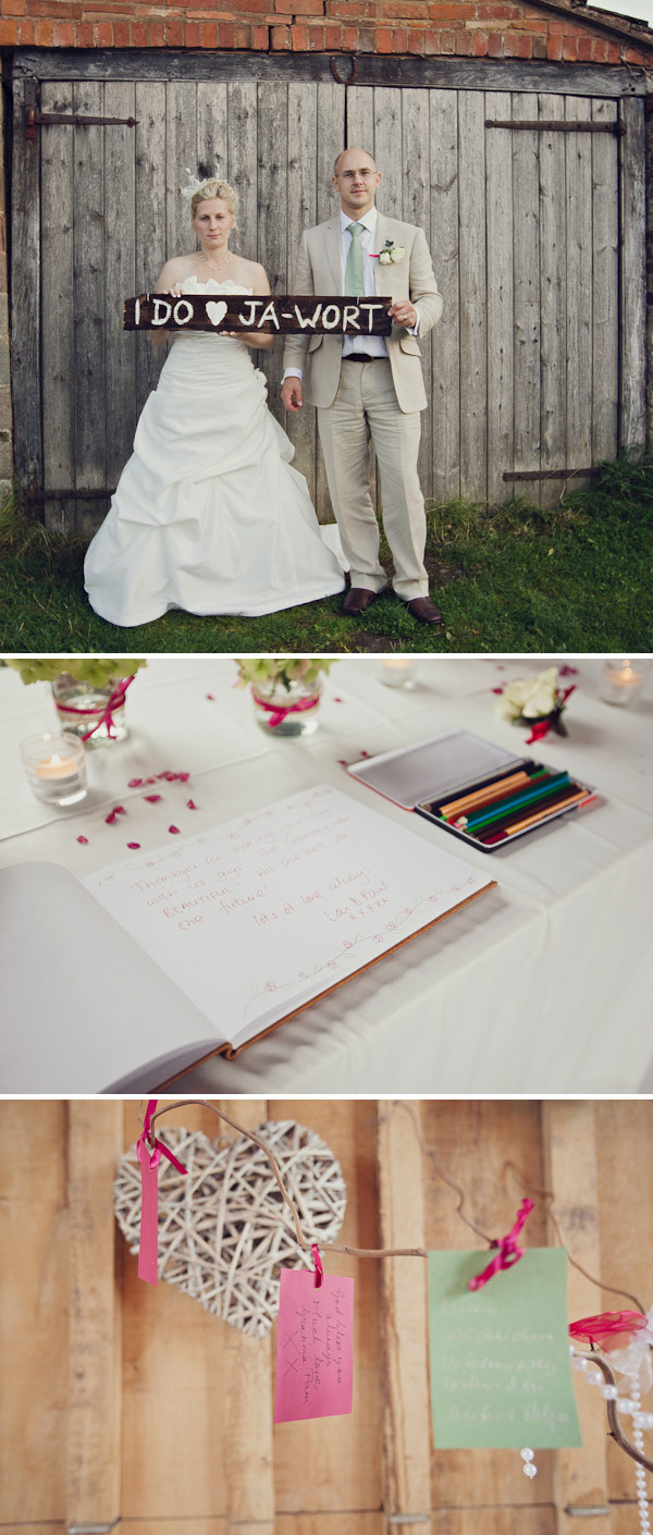 A Raspberry Red And Apple Green Wedding