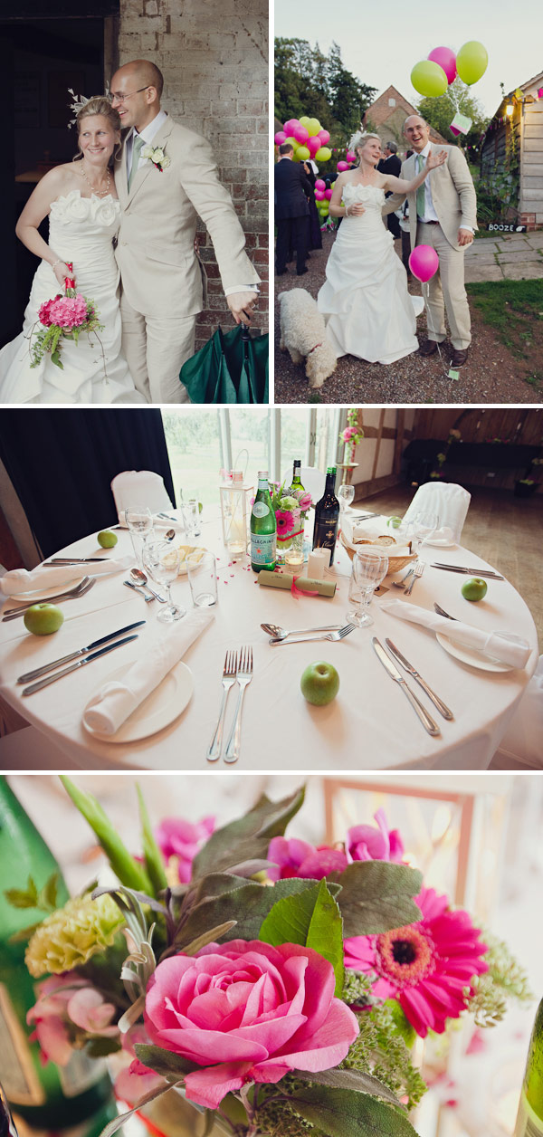A Raspberry Red And Apple Green Wedding