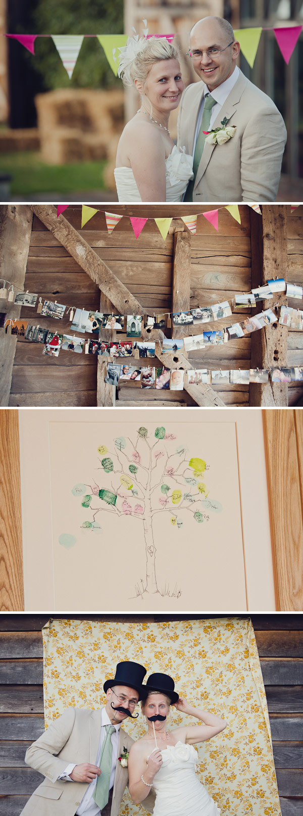 A Raspberry Red And Apple Green Wedding