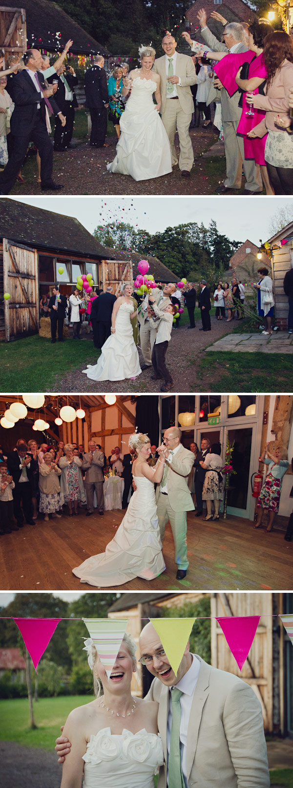 A Raspberry Red And Apple Green Wedding