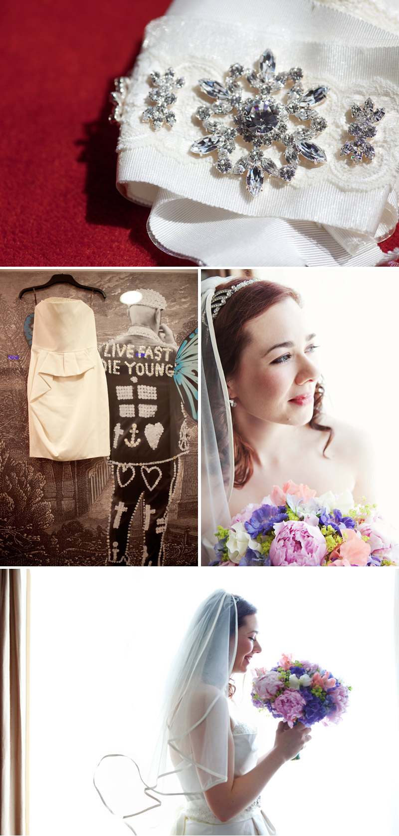 Those Were The Days Vintage Wedding Dress Amethyst Bridal Jewellery
