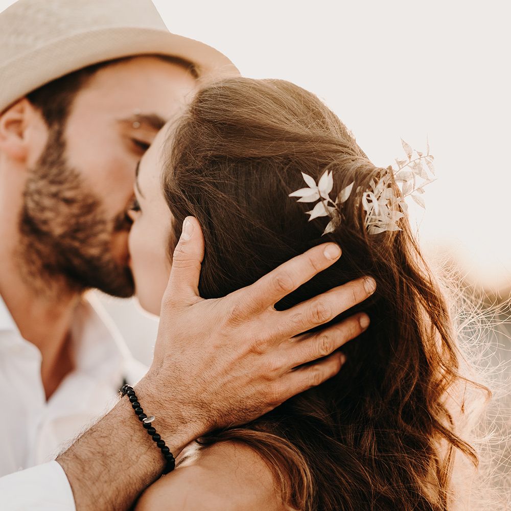 Hairpiece for bride at destination wedding