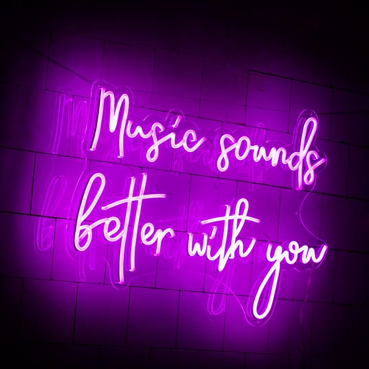 Pink personalised neon wedding signage 