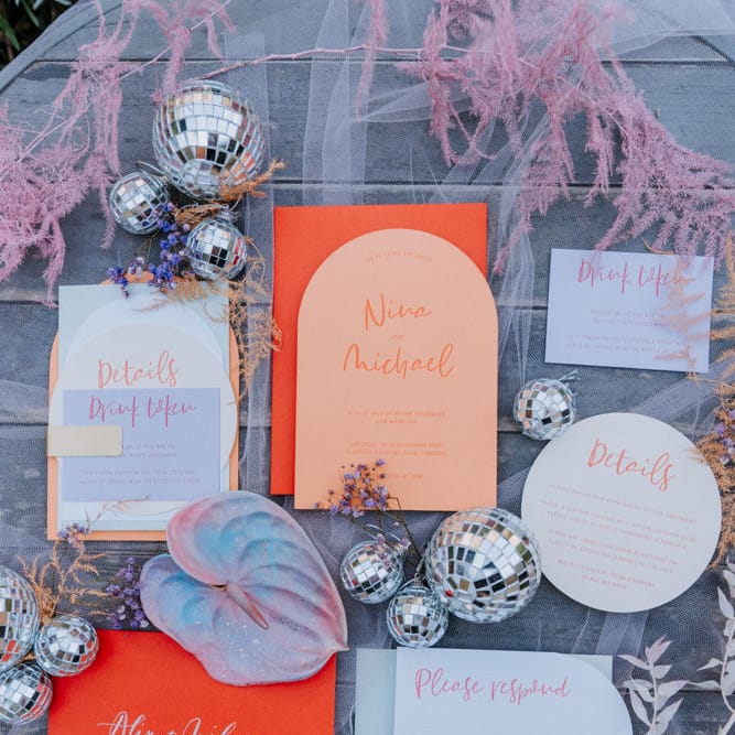 Wedding stationery suit for festival wedding 