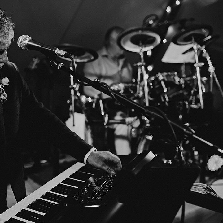 Keyboard player from the live wedding band entertainment 