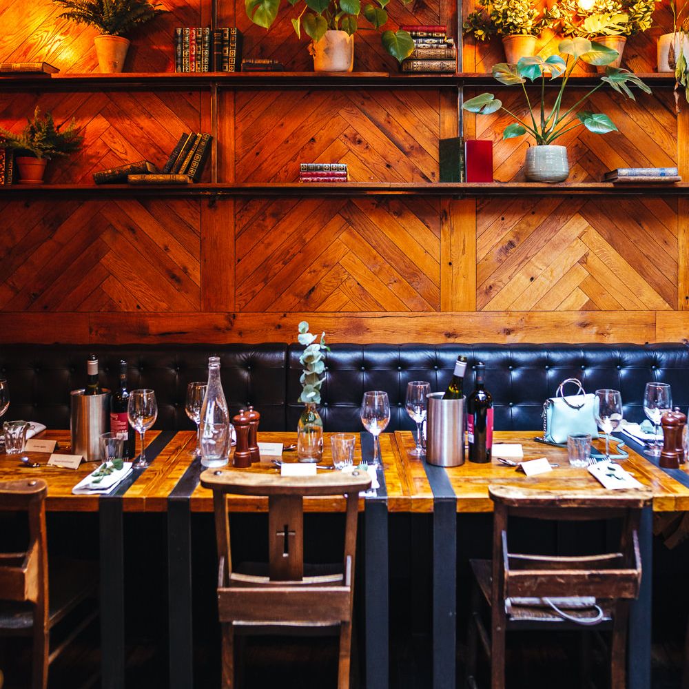 Table setup at Harrild & Sons