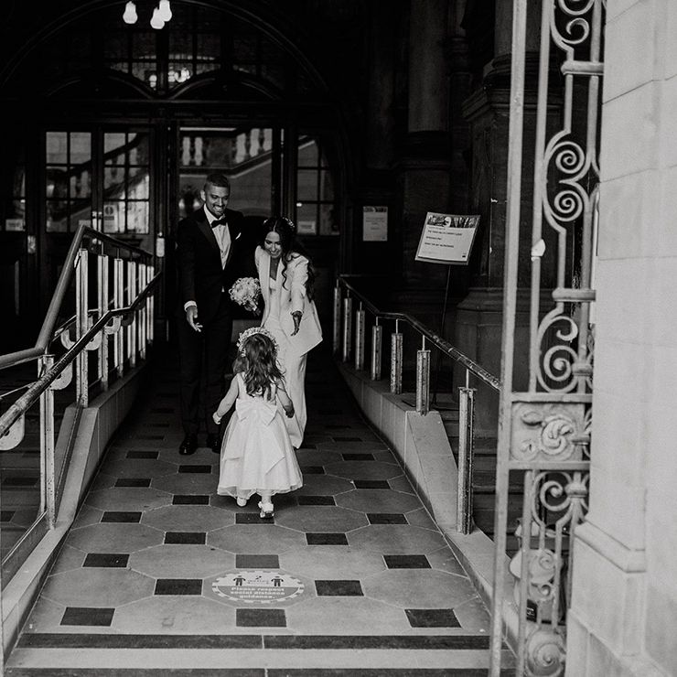 Intimate Sheffield registry office family wedding 