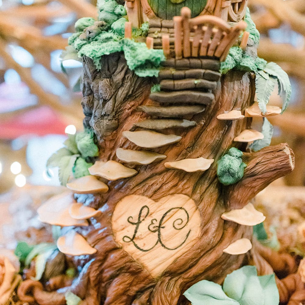 Lord Of The Rings inspired wedding cake of The Shire