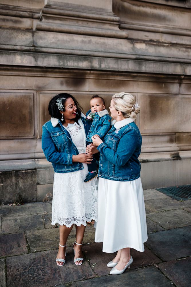 denim jacket wedding dress Wedding Jackets: The 18 Best Looks
