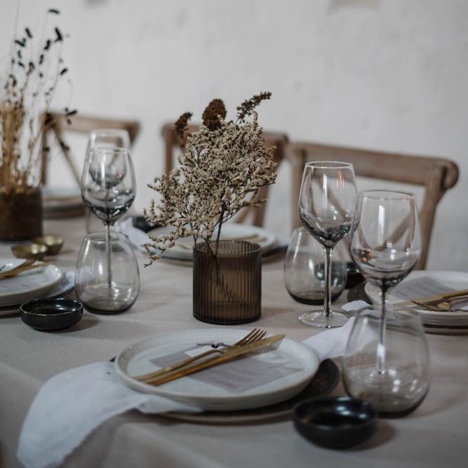 dried flower table centrepieces