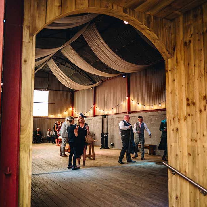 Exterior shot of Dalduff Luxury Barn Weddings Scotland 