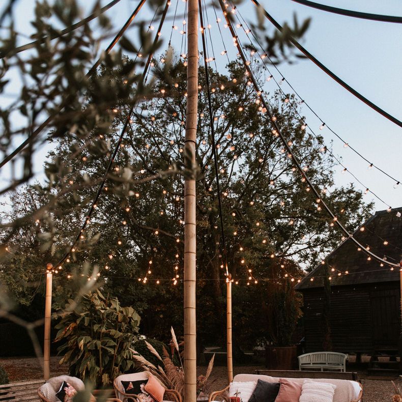 Laid back boho wedding reception