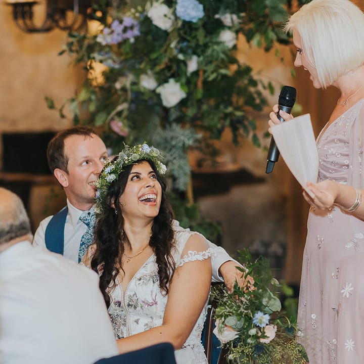 Maid of Honour wedding speech at Tithe Barn Bolton Abbey