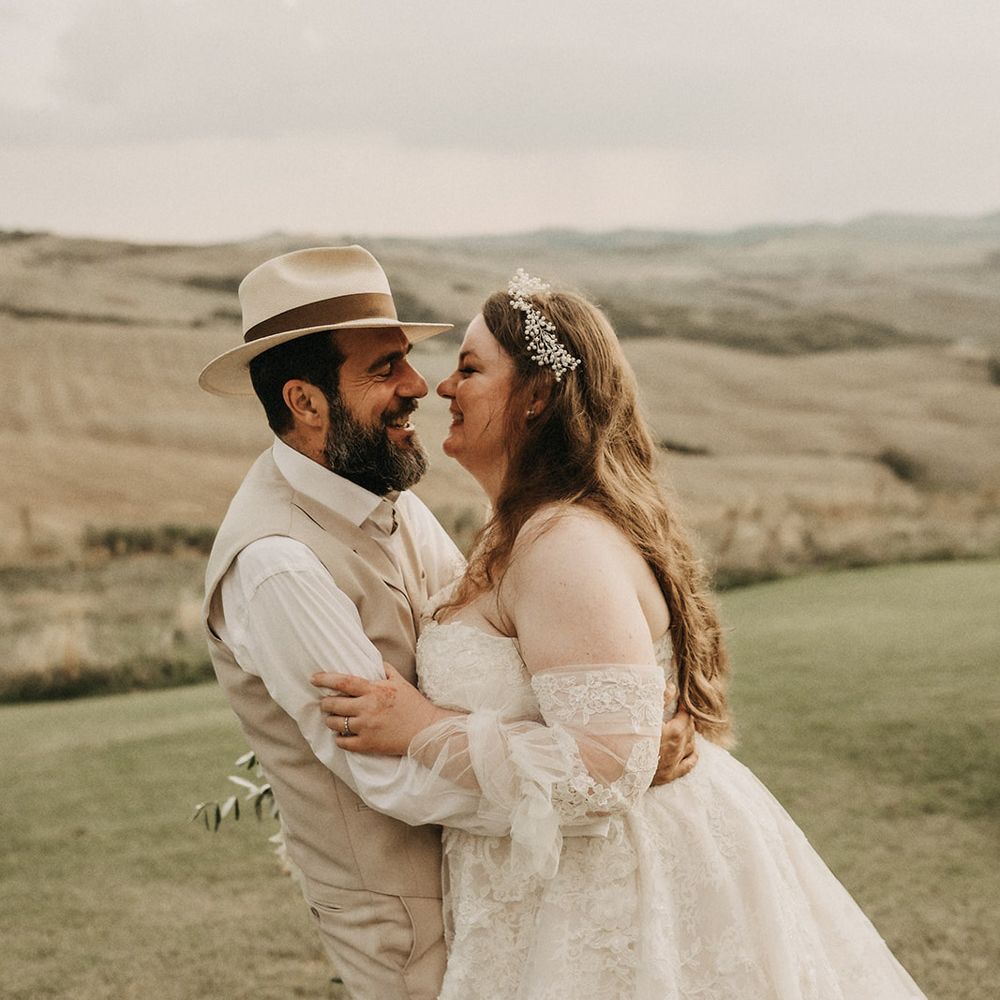 Tuscany groom wearing Specimen Style Co hat