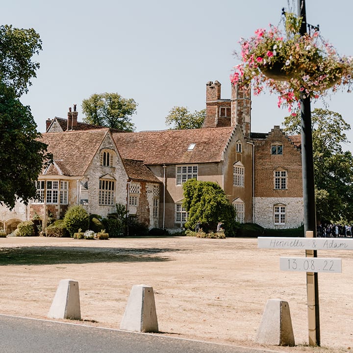 Bisham Abbey wedding venue in summer