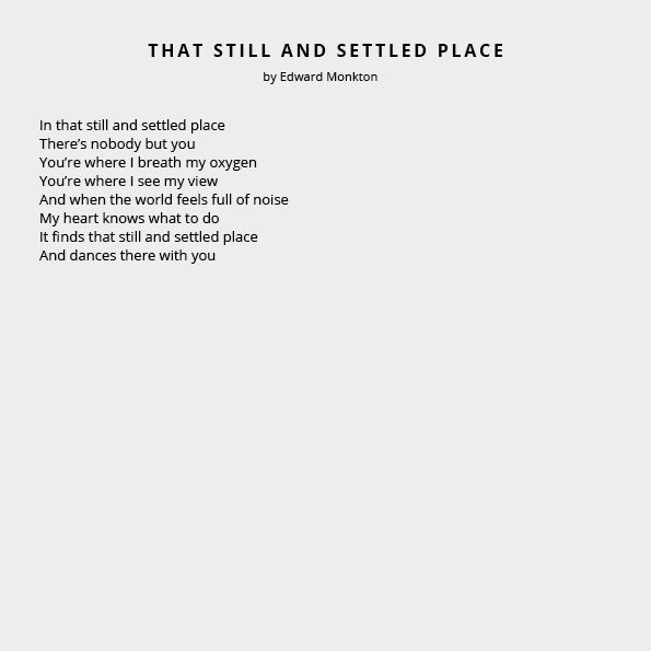 That Still And Settled Place by Edwards Monkton