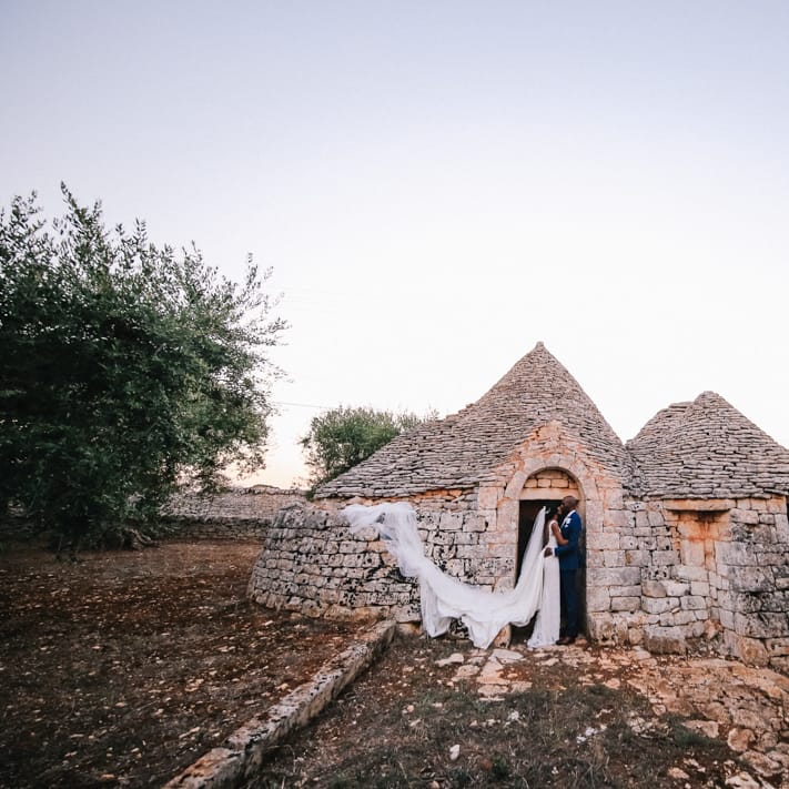 Outdoor wedding day photography in Puglia Italy