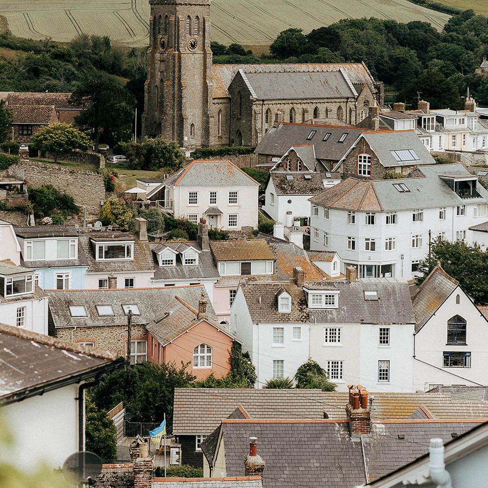 Views across Salcombe for wedding beside the sea 
