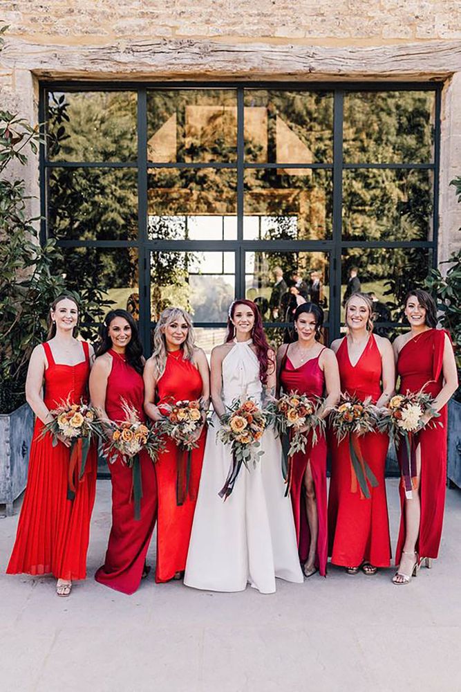 The Best Red Bridesmaid Dresses by Shade, Style & Tone The Best Red Bridesmaid Dresses by Shade, Style & Tone