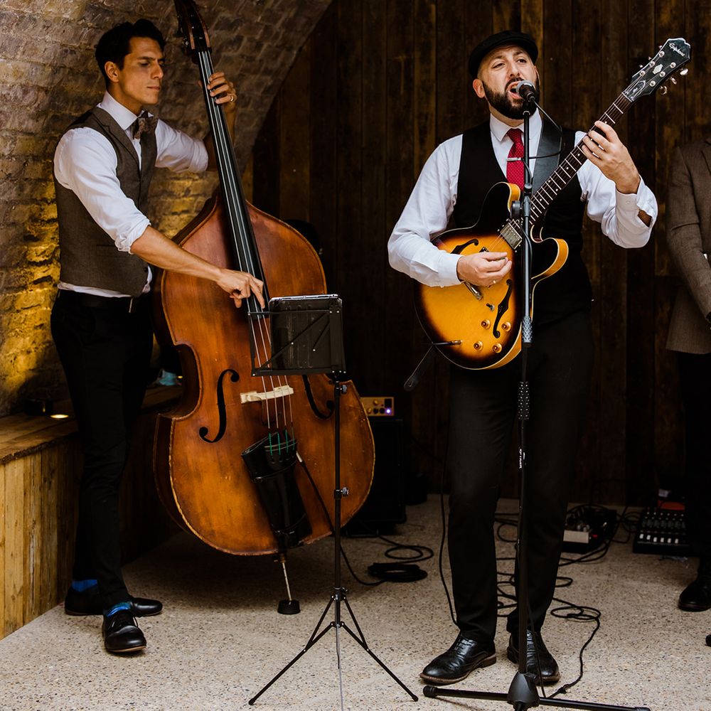 Live band entertainment for industrial wedding