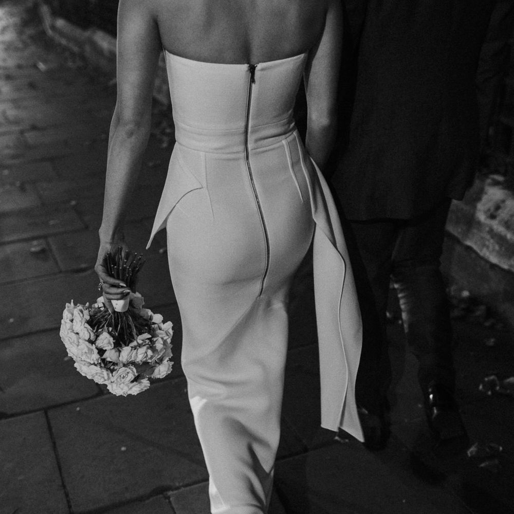 Roland Mouret dress for London wedding