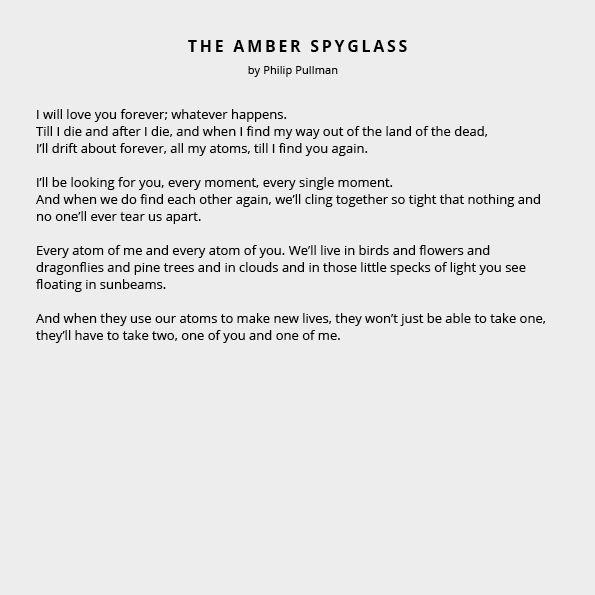 The Amber Spyglass by Philip Pullman