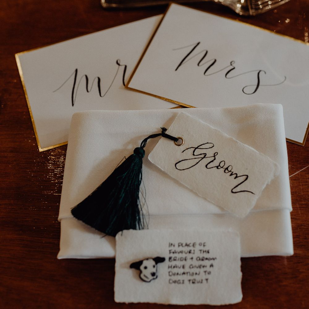 DIY wedding stationery suite and calligraphy