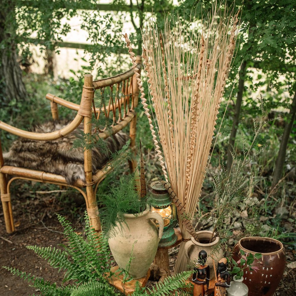 Safari inspired wedding decor 