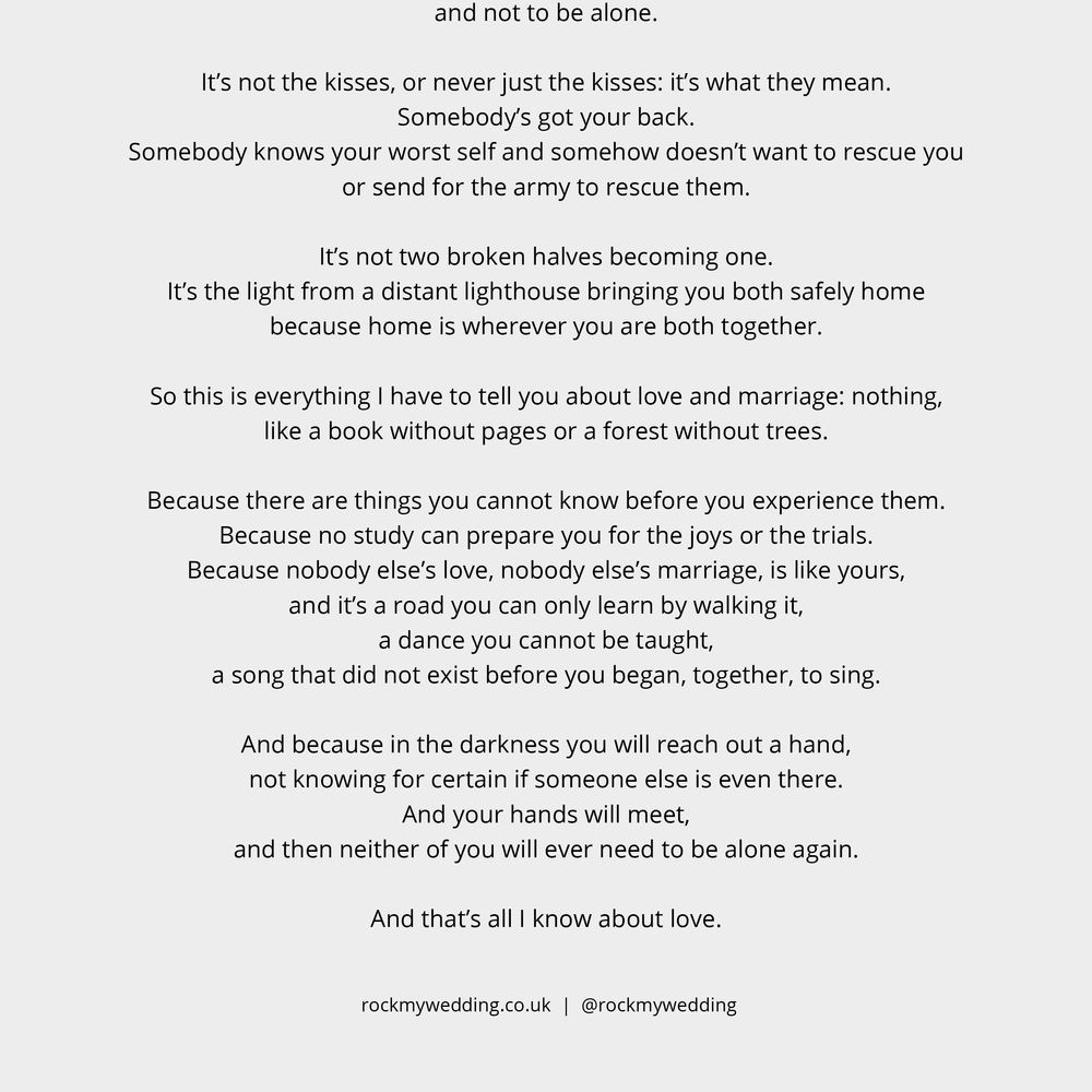 all i know about love neil gaiman