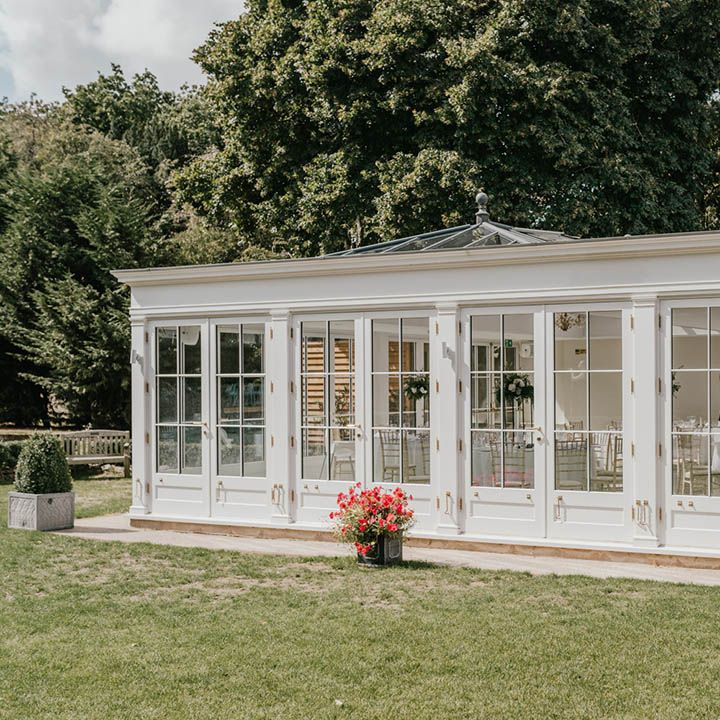 The Orangery at Hayne House glass house and country house wedding venue 