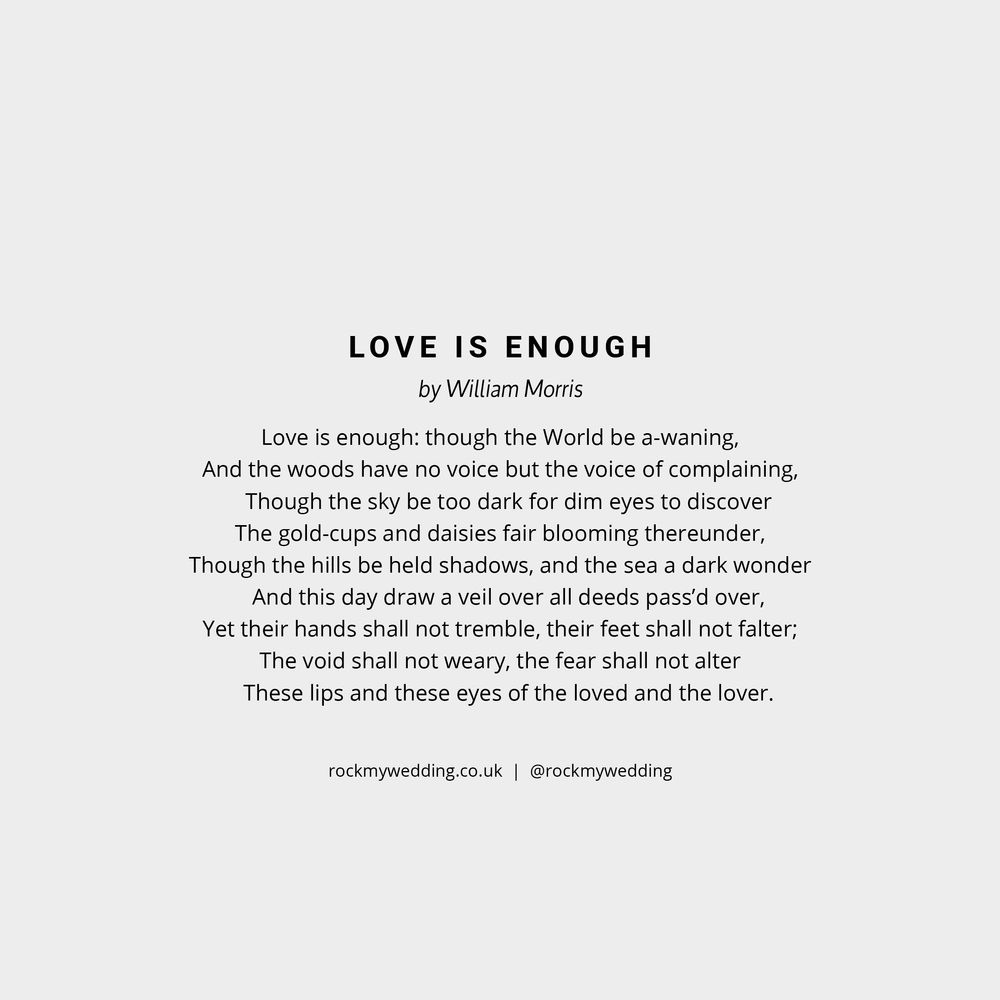 love is enough william mmorris 14