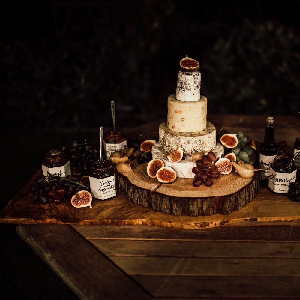 Cheese tower for wedding reception 