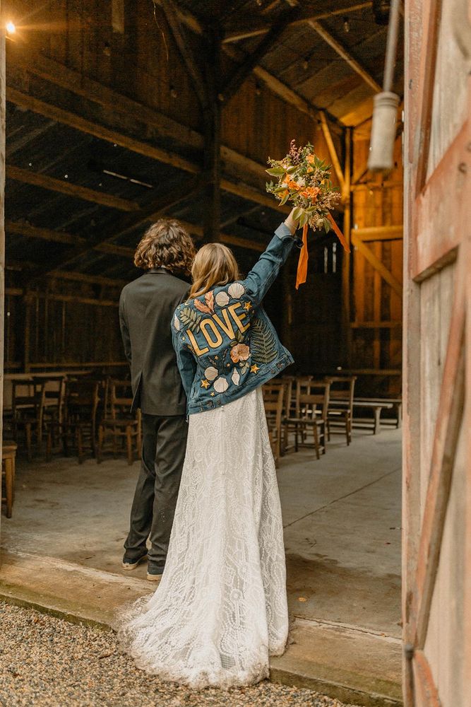 wedding dress denim jacket bridal denim jacket