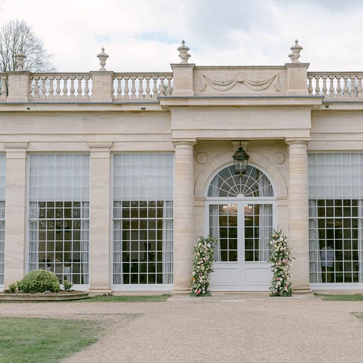 Ruston Hall wedding venue with floor to ceiling windows 