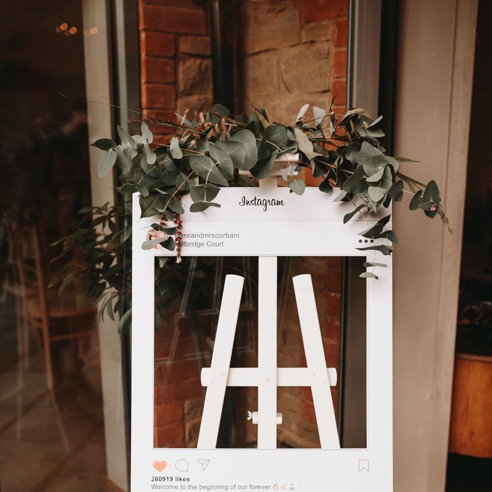 Instagram photo booth sign 