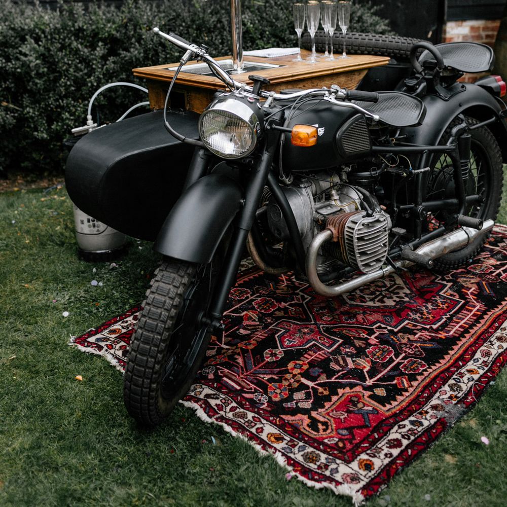 Motorcycle Prosecco bar