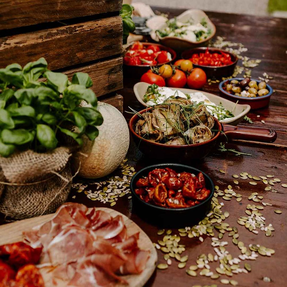 anti pasti sharing board wedding food 
