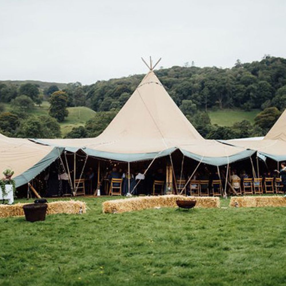 Tipi wedding at Lake District wedding venue in Cumbria 