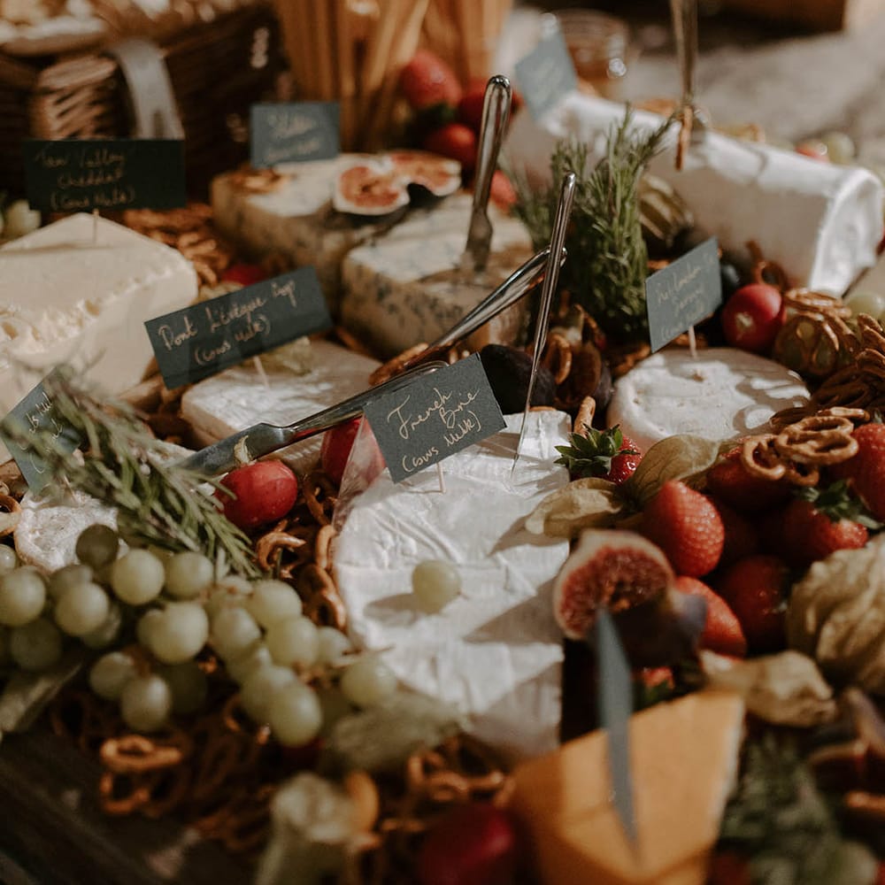 Grazing board for wedding guests