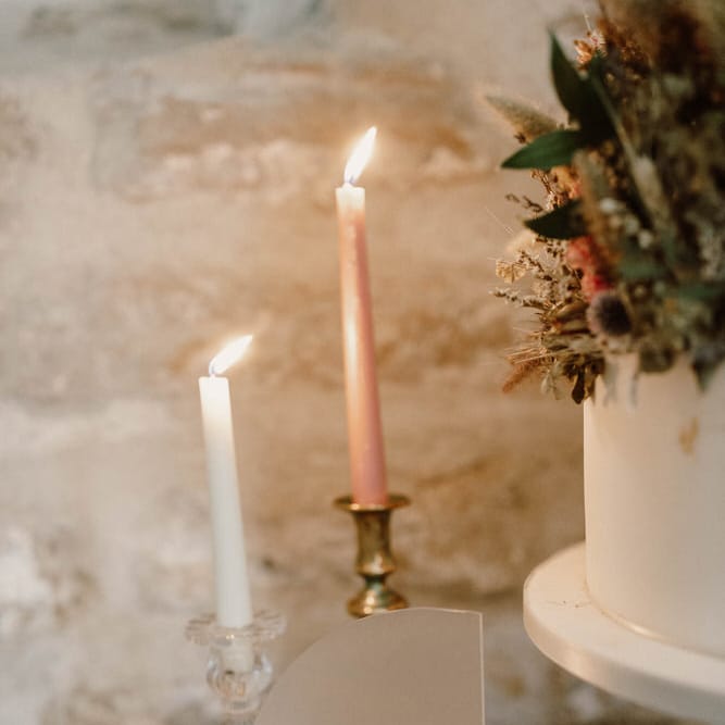 frosted acrylic cards & gifts wedding sign and taper candles 