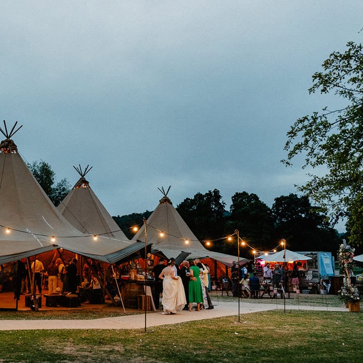 Tipi wedding reception from Stunning Tents Company at Henley on Thames 