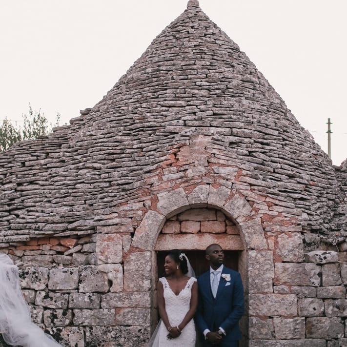 Romantic wedding in Puglia Italy