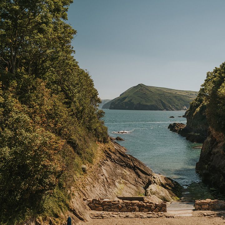 Watermouth Cove beside the sea 