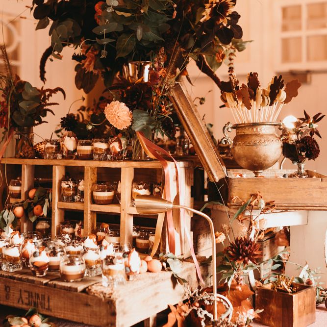 Dessert table with individual treats