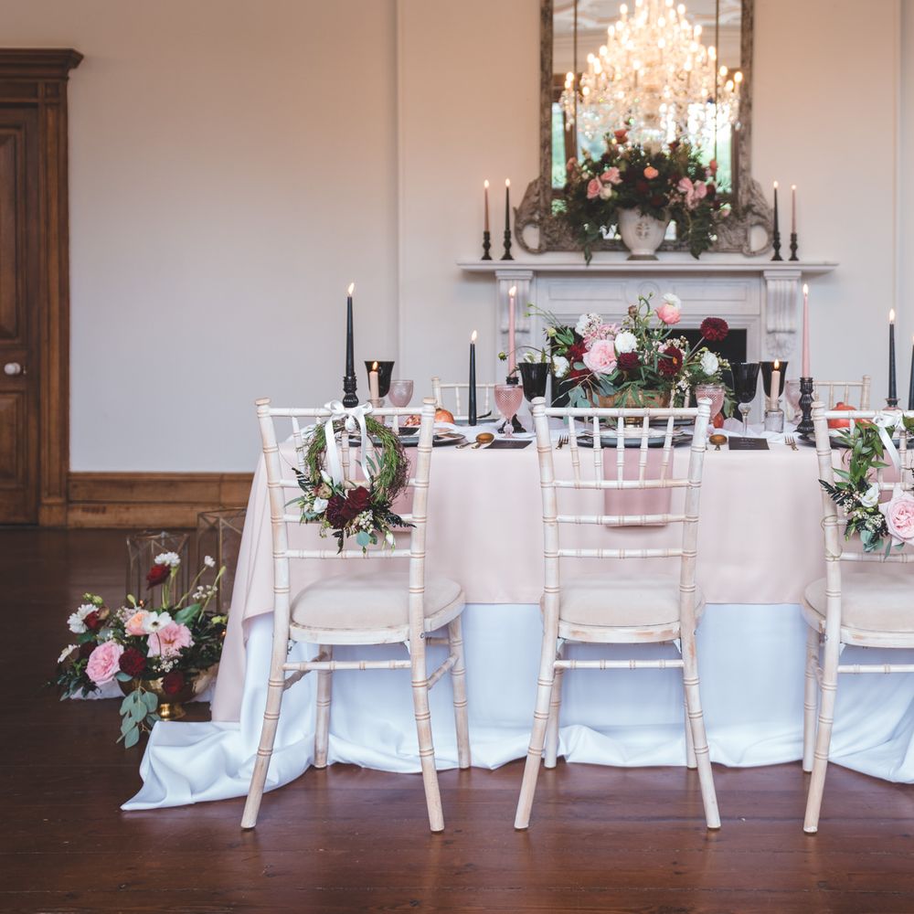Pomegranate Noir Autism marriage inclusive wedding inspiration at Thicket Priory