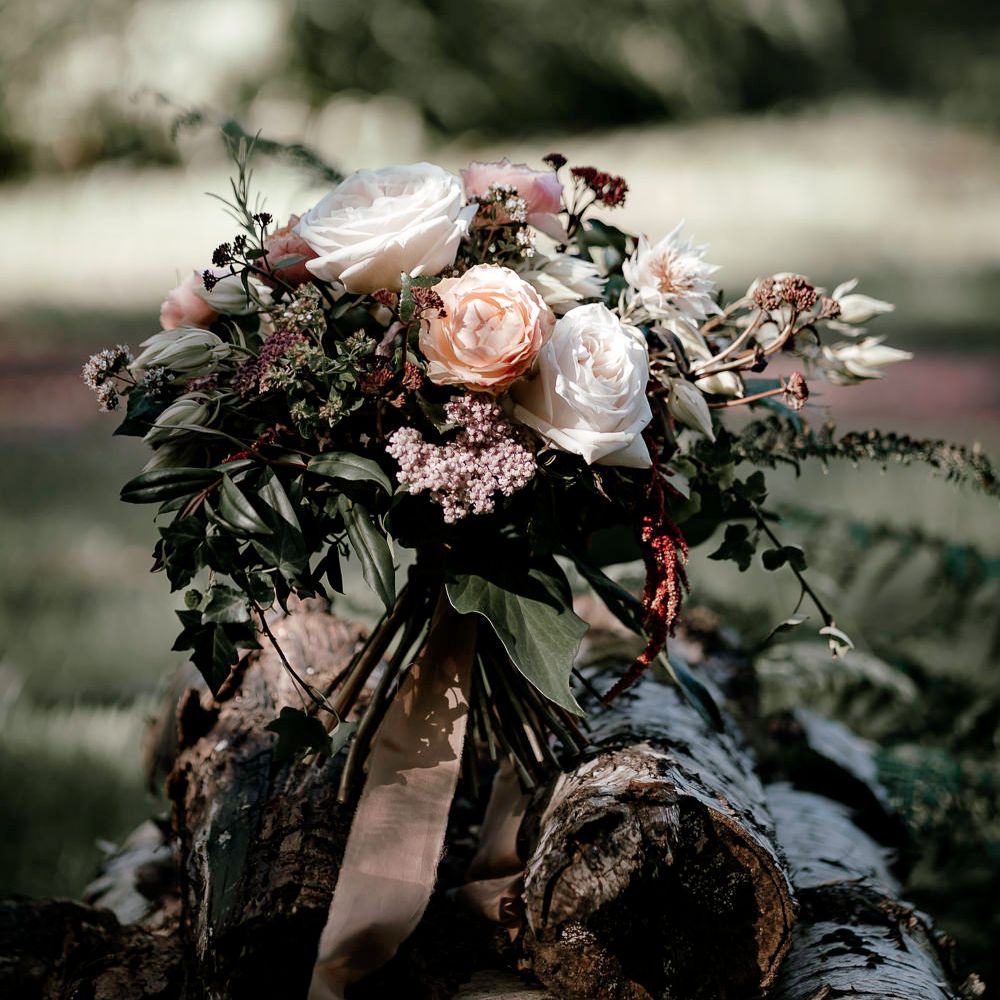 Wedding bouquet from locally sourced flowers