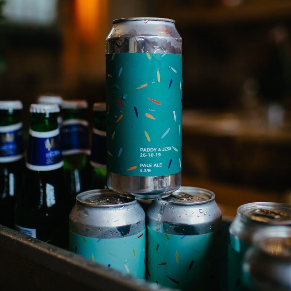 Personalised beer can labels for DIY wedding 